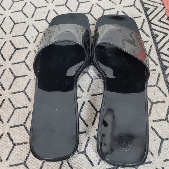 Urban Outfitters  UO Gina Platform Slide Sandals in Black, sz 10 - Picture 6 of 13